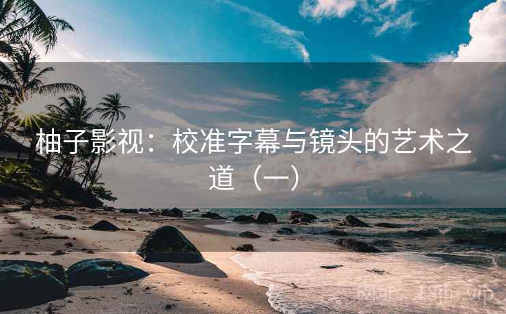 柚子影视：校准字幕与镜头的艺术之道（一）