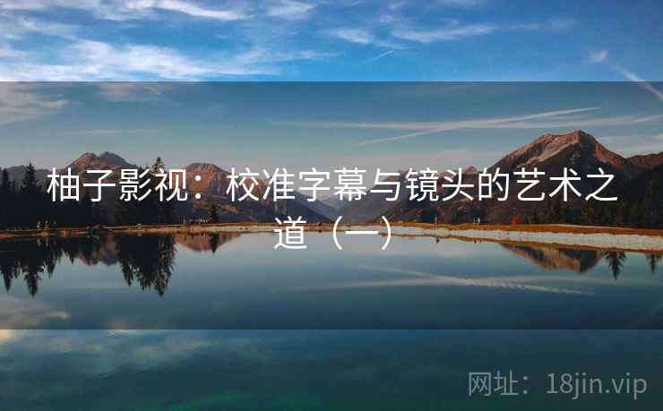 柚子影视：校准字幕与镜头的艺术之道（一）  第2张